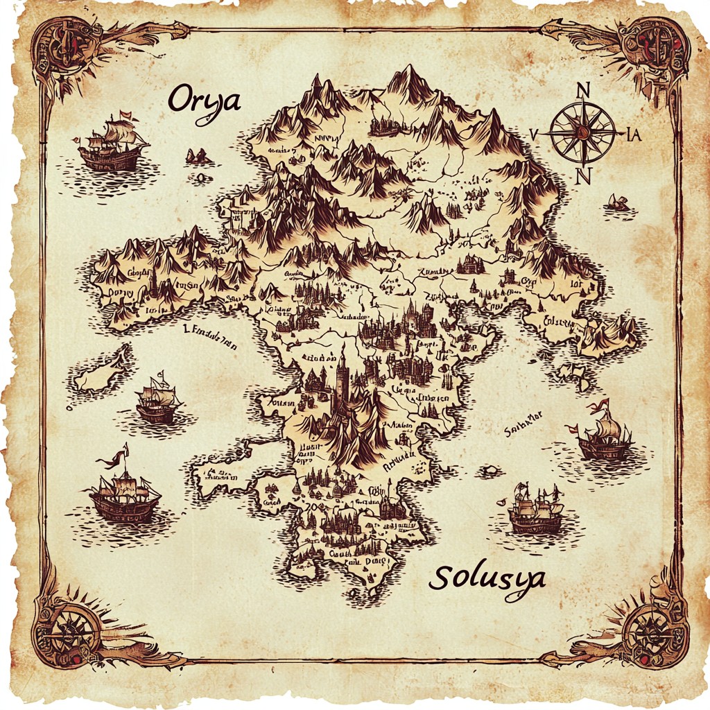 Orya Continent Map
